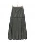 AULA AILA（アウラアイラ）の古着「BOX PLEATS SKIRT」｜グレー