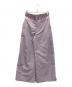 AULA AILA（アウラアイラ）の古着「PATCHWORK LACE LAYER WIDEPANTS」｜ピンク