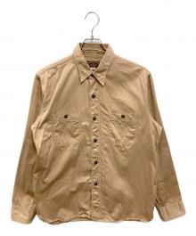 BUZZ RICKSON'S（バズリクソンズ）の古着「HERRINGBONE WORK SHIRTS」｜ベージュ