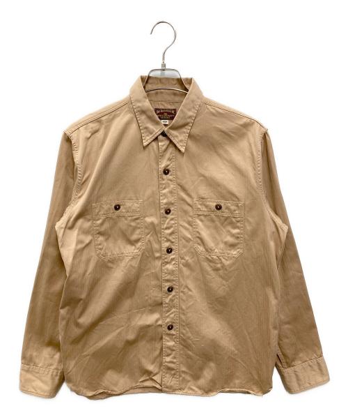 BUZZ RICKSON'S（バズリクソンズ）Buzz Rickson's (バズリクソンズ) HERRINGBONE WORK SHIRTS ベージュ サイズ:Mの古着・服飾アイテム