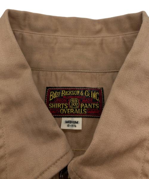 BUZZ RICKSON'S（バズリクソンズ）Buzz Rickson's (バズリクソンズ) HERRINGBONE WORK SHIRTS ベージュ サイズ:Mの古着・服飾アイテム