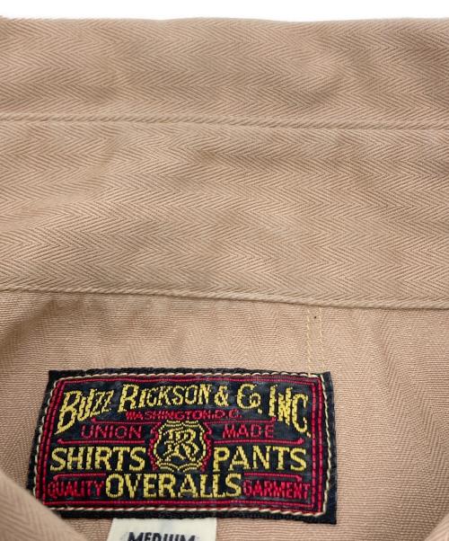 BUZZ RICKSON'S（バズリクソンズ）Buzz Rickson's (バズリクソンズ) HERRINGBONE WORK SHIRTS ベージュ サイズ:Mの古着・服飾アイテム