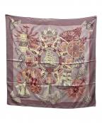 HERMESエルメス）の古着「カレ90/L’AIR MARIN 海風」｜ピンク