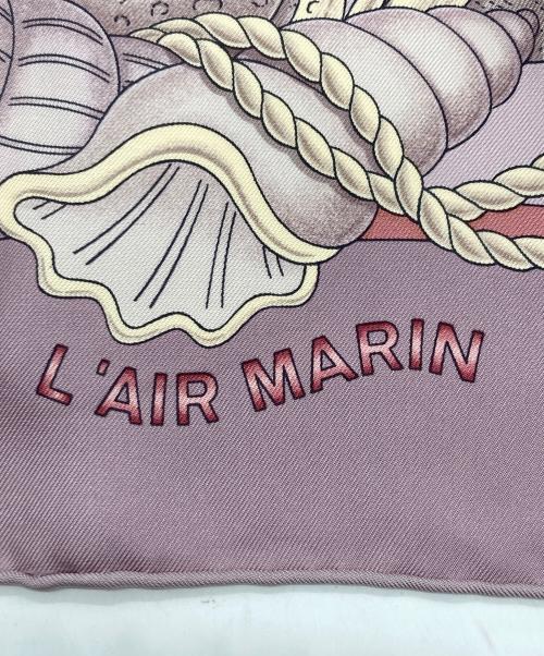 HERMES（エルメス）HERMES (エルメス) カレ90/L’AIR MARIN 海風 ピンクの古着・服飾アイテム