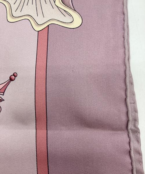 HERMES（エルメス）HERMES (エルメス) カレ90/L’AIR MARIN 海風 ピンクの古着・服飾アイテム