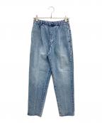 THIRD MAGAZINEサードマガジン）の古着「テーパードデニムパンツ」｜インディゴ