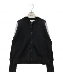 nagonstans（ナゴンスタンス）の古着「shoulder patch cardigan」｜ブラック