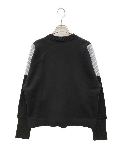 nagonstans（ナゴンスタンス）nagonstans (ナゴンスタンス) shoulder patch cardigan ブラック サイズ:M 未使用品の古着・服飾アイテム