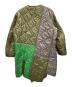 COMME des GARCONS HOMME DEUX (コムデギャルソン オム ドゥ) カラー切替ナイロンキルティングコート オリーブ サイズ:M：35000円
