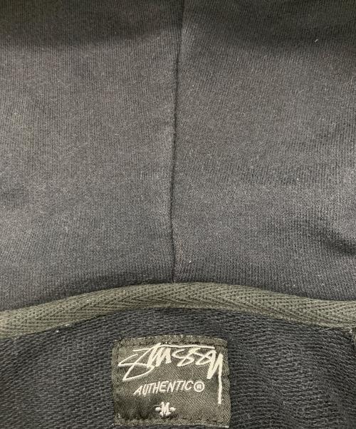 stussy（ステューシー）stussy (ステューシー) 総柄ジップアップジャケット ブラック×グレー サイズ:Mの古着・服飾アイテム