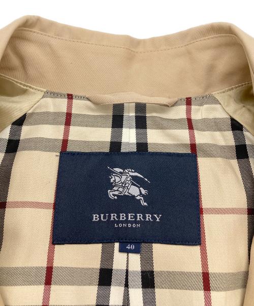 BURBERRY LONDON（バーバリーロンドン）BURBERRY LONDON (バーバリーロンドン) ベルト付ステンカラーコート ベージュ サイズ:40の古着・服飾アイテム