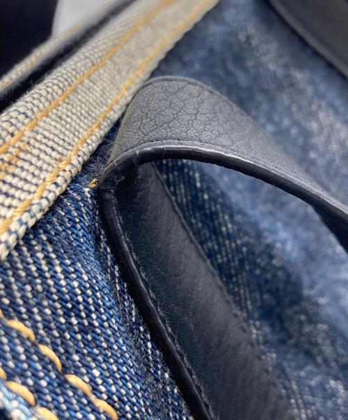 sacai（サカイ）sacai (サカイ) スタッズ ハンドバッグ インディゴの古着・服飾アイテム