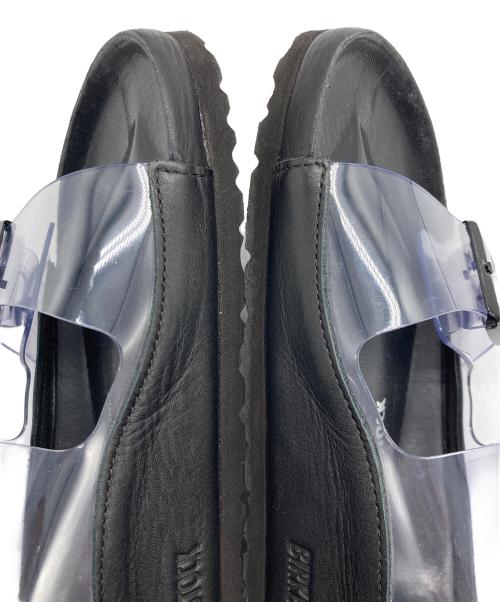 BIRKENSTOCK（ビルケンシュトック）BIRKENSTOCK (ビルケンシュトック) Manolo Blahnik (マノロブラニク) アリゾナ クリアサンダル ブラック サイズ:37の古着・服飾アイテム