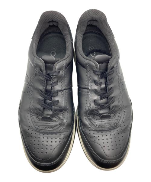 ECCO（エコー）ECCO (エコー) レザースニーカー ブラック サイズ:26.5の古着・服飾アイテム