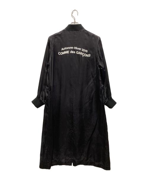 BLACK COMME des GARCONS（ブラックコムデギャルソン）BLACK COMME des GARCONS (ブラックコムデギャルソン) サテンロングコート ブラック サイズ:XSの古着・服飾アイテム