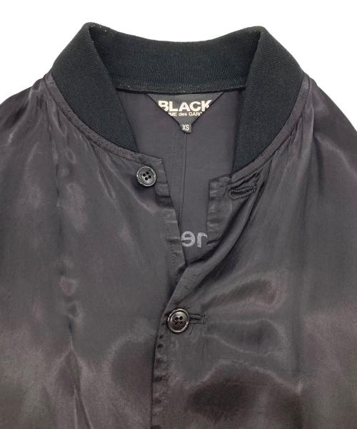 BLACK COMME des GARCONS（ブラックコムデギャルソン）BLACK COMME des GARCONS (ブラックコムデギャルソン) サテンロングコート ブラック サイズ:XSの古着・服飾アイテム