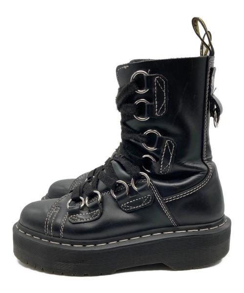 Dr.Martens（ドクターマーチン）Dr.Martens (ドクターマーチン) Jadon XL chunky wide lace leather ankle boots ブラック サイズ:UK4の古着・服飾アイテム