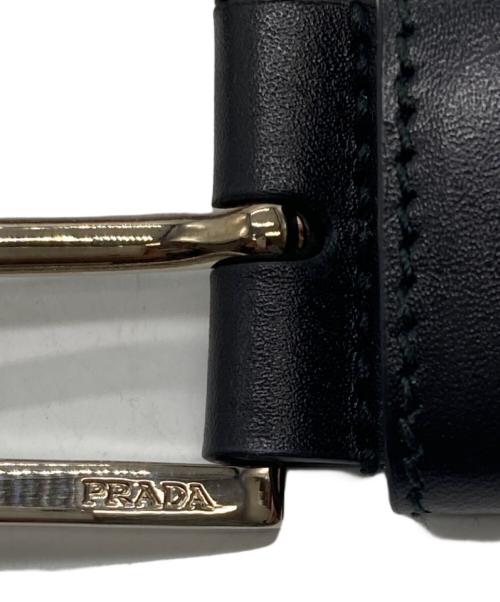 PRADA（プラダ）PRADA (プラダ) レザーベルト ブラック サイズ:30/75の古着・服飾アイテム