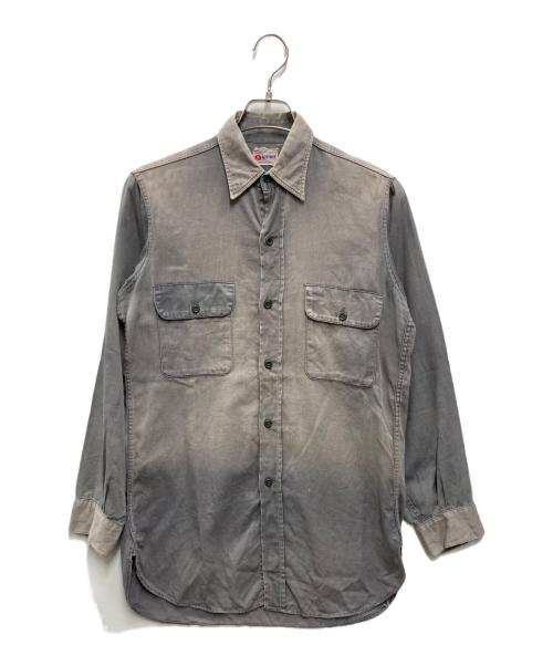 FIVE BROTHER（ファイブブラザー）FIVE BROTHER (ファイブブラザー) ヴィンテージワークシャツ グレー サイズ:不明の古着・服飾アイテム
