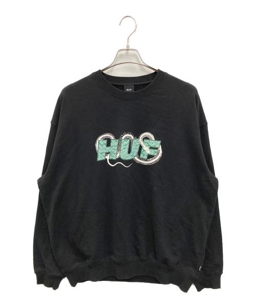 HUF（ハフ）HUF (ハフ) COBRA CREWNECK ブラック サイズ:XLの古着・服飾アイテム