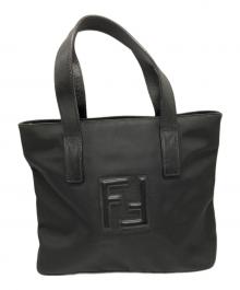 FENDI（フェンディ）の古着「FFロゴ ナイロン トートバッグ」｜ブラック
