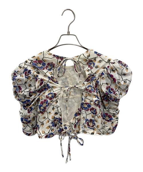 ISABEL MARANT ETOILE（イザベルマランエトワール）ISABEL MARANT ETOILE (イザベルマランエトワール) フラワープリントショートブラウス マルチカラー サイズ:36の古着・服飾アイテム
