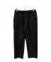 MARKAWARE（マーカウェア）の古着「Organic Cotton Gabardine Flat Tapered Easy Trousers」｜ブラック