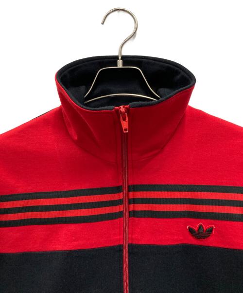 adidas（アディダス）adidas (アディダス) トラックジャケット レッド×ブラック サイズ:3の古着・服飾アイテム