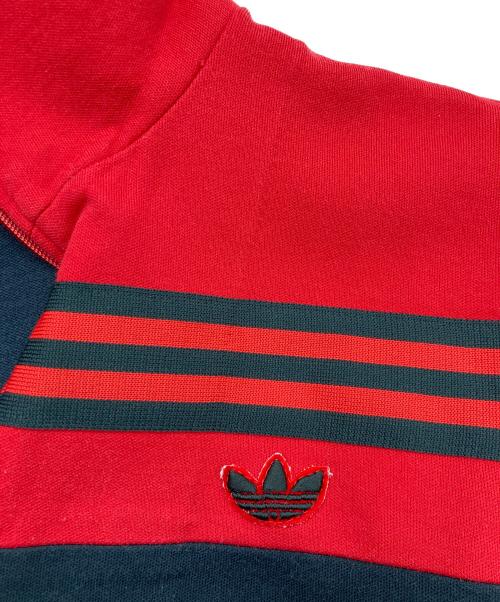 adidas（アディダス）adidas (アディダス) トラックジャケット レッド×ブラック サイズ:3の古着・服飾アイテム