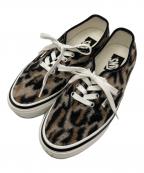 VANSヴァンズ）の古着「LX Authentic 44 レオパード スニーカー」｜ブラック×ベージュ