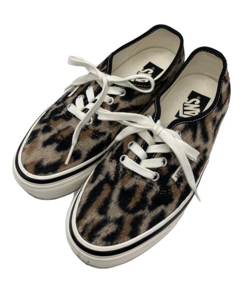VANS（ヴァンズ）VANS (ヴァンズ) LX Authentic 44 レオパード スニーカー ブラック×ベージュ サイズ:24㎝の古着・服飾アイテム