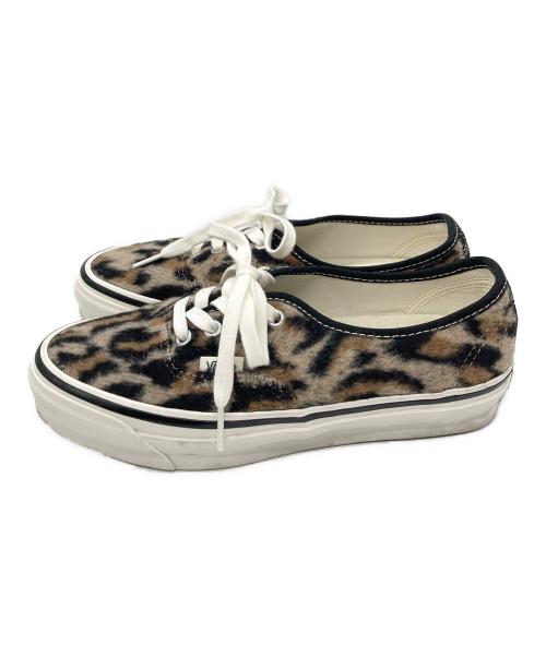 VANS（ヴァンズ）VANS (ヴァンズ) LX Authentic 44 レオパード スニーカー ブラック×ベージュ サイズ:24㎝の古着・服飾アイテム