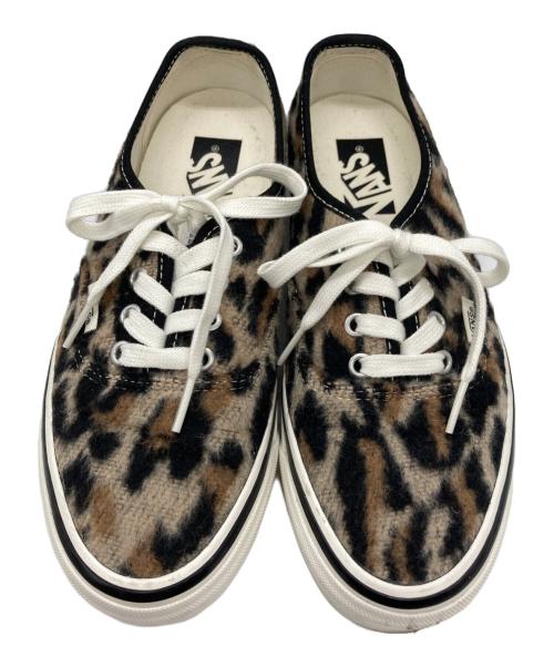 VANS（ヴァンズ）VANS (ヴァンズ) LX Authentic 44 レオパード スニーカー ブラック×ベージュ サイズ:24㎝の古着・服飾アイテム