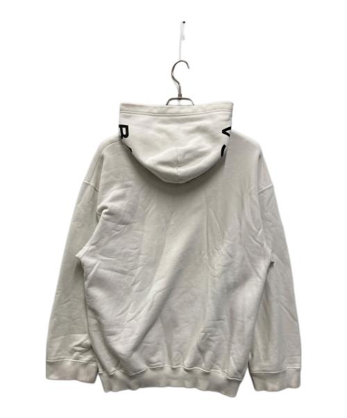 BALENCIAGA（バレンシアガ）BALENCIAGA (バレンシアガ) フードロゴプリント プルオーバーパーカー ホワイト サイズ:XSの古着・服飾アイテム