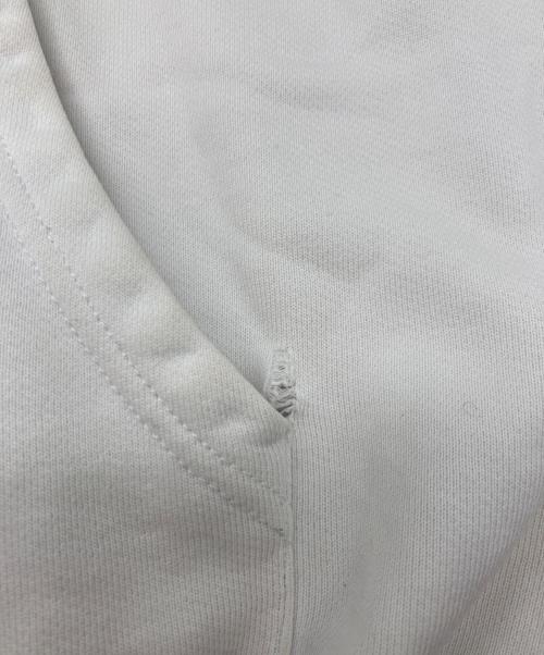 BALENCIAGA（バレンシアガ）BALENCIAGA (バレンシアガ) フードロゴプリント プルオーバーパーカー ホワイト サイズ:XSの古着・服飾アイテム