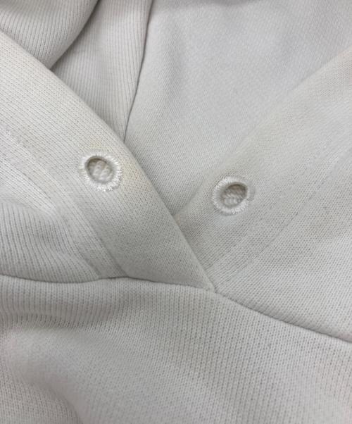 BALENCIAGA（バレンシアガ）BALENCIAGA (バレンシアガ) フードロゴプリント プルオーバーパーカー ホワイト サイズ:XSの古着・服飾アイテム