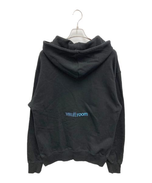 vault room（ボルトルーム）vault room (ボルトルーム) BLUELOCK 刺繍パーカー ブラック サイズ:Lの古着・服飾アイテム