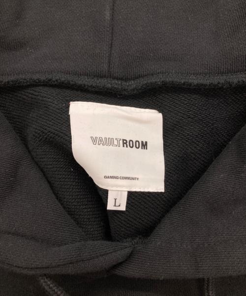 vault room（ボルトルーム）vault room (ボルトルーム) BLUELOCK 刺繍パーカー ブラック サイズ:Lの古着・服飾アイテム