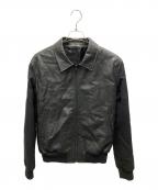 LOUIS VUITTONルイ ヴィトン）の古着「LVSE Embossed Monogram Mix Leather Blouson」｜ブラック