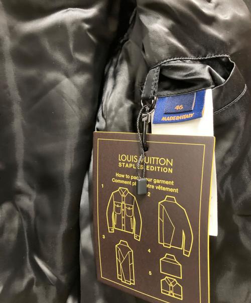 LOUIS VUITTON（ルイ ヴィトン）LOUIS VUITTON (ルイ ヴィトン) LVSE Embossed Monogram Mix Leather Blouson ブラック サイズ:46の古着・服飾アイテム