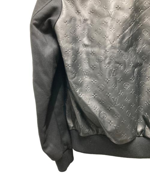 LOUIS VUITTON（ルイ ヴィトン）LOUIS VUITTON (ルイ ヴィトン) LVSE Embossed Monogram Mix Leather Blouson ブラック サイズ:46の古着・服飾アイテム
