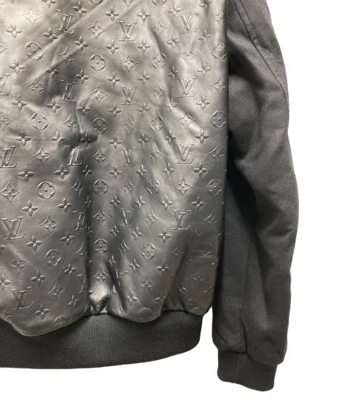 LOUIS VUITTON（ルイ ヴィトン）LOUIS VUITTON (ルイ ヴィトン) LVSE Embossed Monogram Mix Leather Blouson ブラック サイズ:46の古着・服飾アイテム