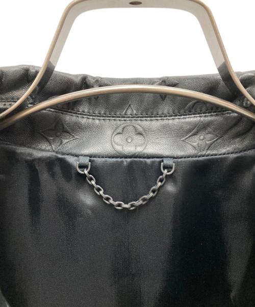 LOUIS VUITTON（ルイ ヴィトン）LOUIS VUITTON (ルイ ヴィトン) LVSE Embossed Monogram Mix Leather Blouson ブラック サイズ:46の古着・服飾アイテム