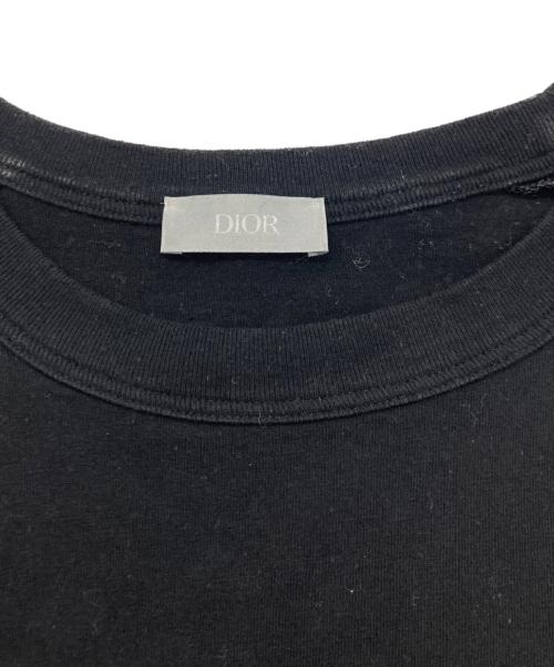 Christian Dior（クリスチャン ディオール）Christian Dior (クリスチャン ディオール) ERL (イーアールエル) 刺繍リラックスフィットTシャツ ブラック サイズ:Mの古着・服飾アイテム