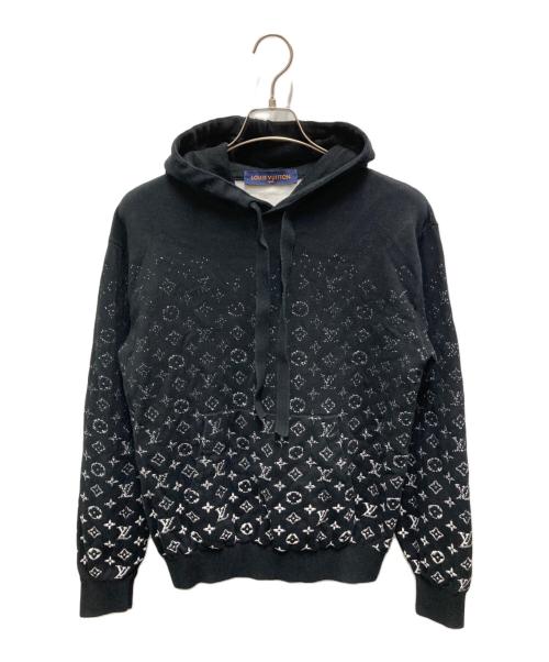 LOUIS VUITTON（ルイ ヴィトン）LOUIS VUITTON (ルイ ヴィトン) モノグラム グラディエントフーディ メンズ パーカー ブラック サイズ:Sの古着・服飾アイテム