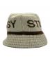 stussy (ステューシー) Jacquard knit Bucket Hat ベージュ：8000円