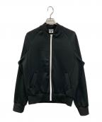 BLACK COMME des GARCONSブラックコムデギャルソン）の古着「JERSEY TRACK JACKET」｜ブラック