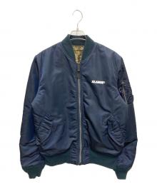 X-LARGE×ALPHA（エクストララージ×アルファ）の古着「リバーシブルMA-1ジャケット」｜ネイビー
