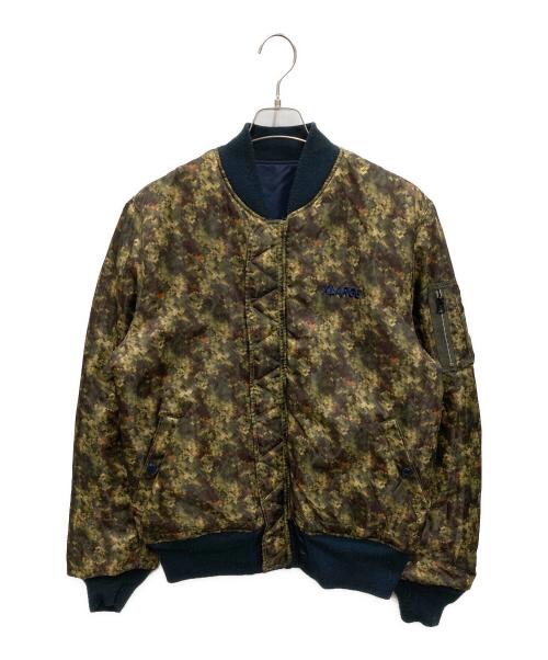 X-LARGE（エクストララージ）X-LARGE (エクストララージ) ALPHA (アルファ) リバーシブルMA-1ジャケット ネイビー サイズ:Mの古着・服飾アイテム
