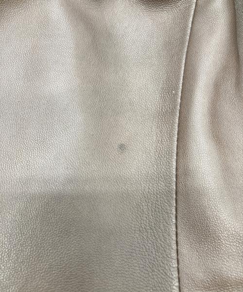 BURBERRY BLACK LABEL（バーバリーブラックレーベル）BURBERRY BLACK LABEL (バーバリーブラックレーベル) ラビットファーラムレザーコート ブラウン サイズ:Ｍの古着・服飾アイテム
